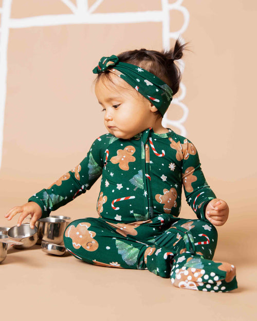 Baby Kids Bamboo Pajamas — Bake it Happen Convertible Romper — Image 6