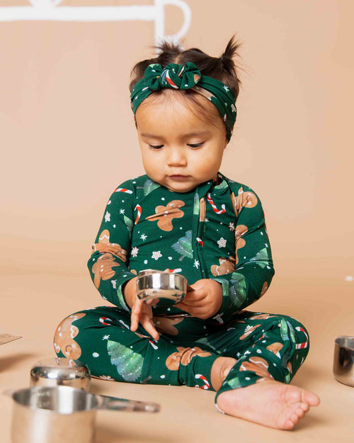 Baby Kids Bamboo Pajamas — Bake it Happen Convertible Romper — Image 8