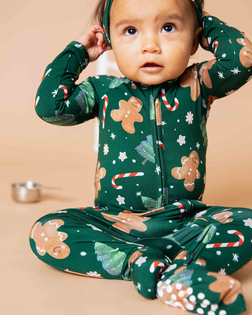 Baby Kids Bamboo Pajamas — Bake it Happen Convertible Romper — Image 7
