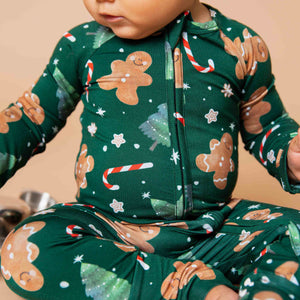 Baby Kids Bamboo Pajamas — Bake it Happen Convertible Romper — Image 1