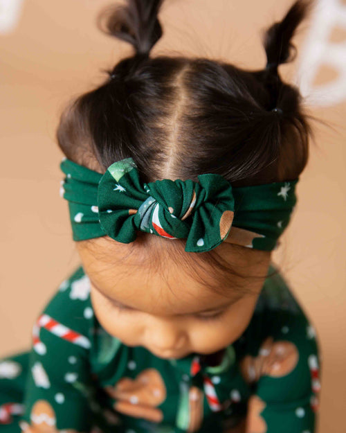 Baby Kids Bamboo Pajamas — Bake it Happen Headwrap — Image 1