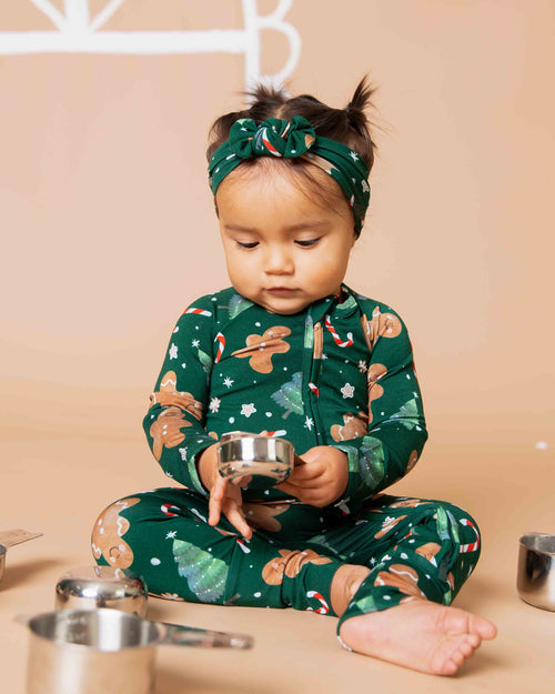 Baby Kids Bamboo Pajamas — Bake it Happen Headwrap — Image 7