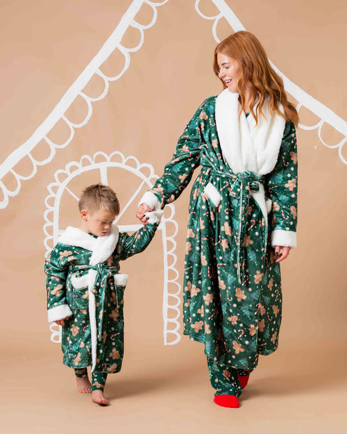 Baby Kids Bamboo Pajamas — Bake it Happen Kids Plush Robe — Image 5