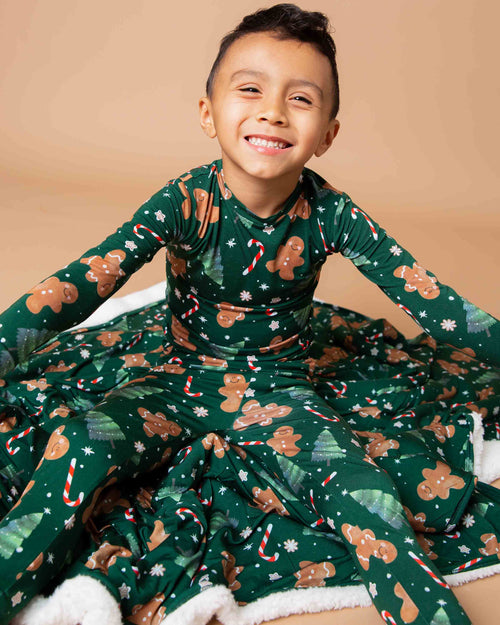 Baby Kids Bamboo Pajamas — Bake it Happen Long Sleeve Pajama Set — Image 7