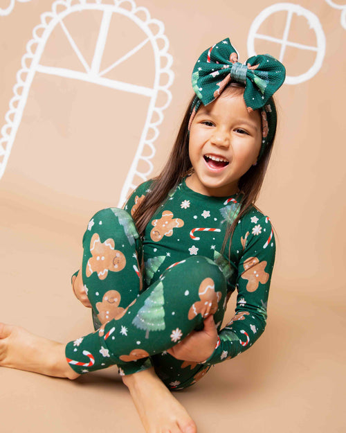 Baby Kids Bamboo Pajamas — Bake it Happen Long Sleeve Pajama Set — Image 6