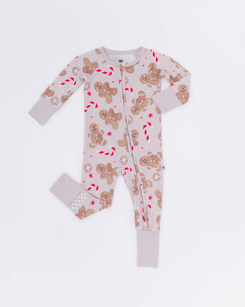 Baby Kids Bamboo Pajamas — Baking Spirits Bright Convertible Romper — Image 18