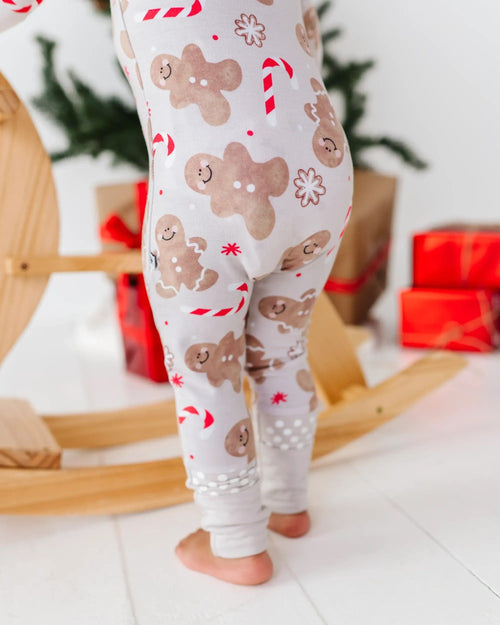 Baby Kids Bamboo Pajamas — Baking Spirits Bright Convertible Romper — Image 21