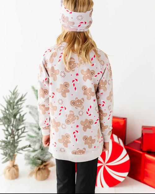Baby Kids Bamboo Pajamas — Baking Spirits Bright Crew Neck Sweatshirt — Image 19