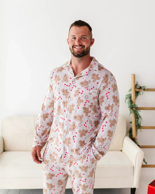 Baby Kids Bamboo Pajamas — Baking Spirits Bright Men's Pajama Set — Image 23
