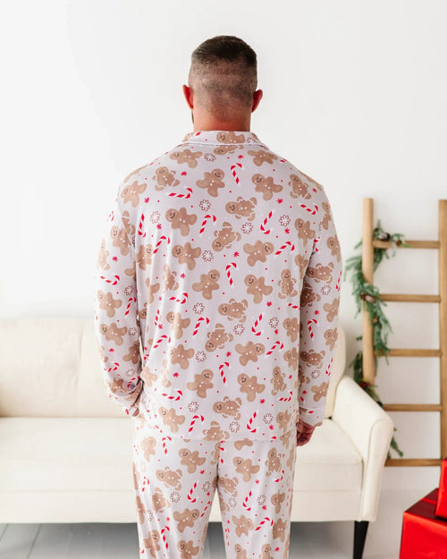 Baby Kids Bamboo Pajamas — Baking Spirits Bright Men's Pajama Set — Image 12