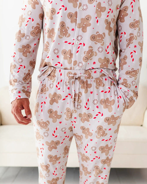 Baby Kids Bamboo Pajamas — Baking Spirits Bright Men's Pajama Set — Image 3