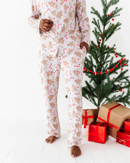 Baby Kids Bamboo Pajamas — Baking Spirits Bright Men's Pajama Set — Image 14