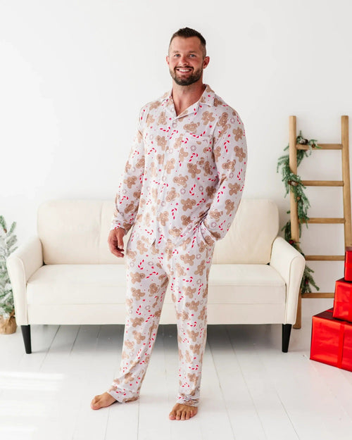 Baby Kids Bamboo Pajamas — Baking Spirits Bright Men's Pajama Set — Image 21