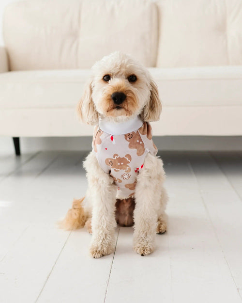 Baby Kids Bamboo Pajamas — Baking Spirits Bright Dog Sweater — Image 5