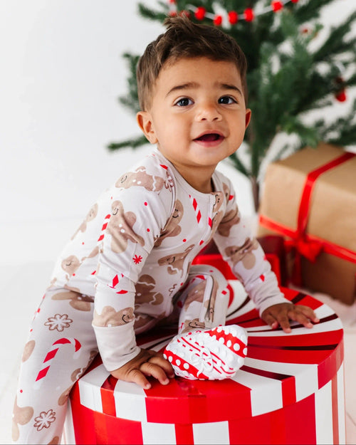Baby Kids Bamboo Pajamas — Baking Spirits Bright Footie — Image 9