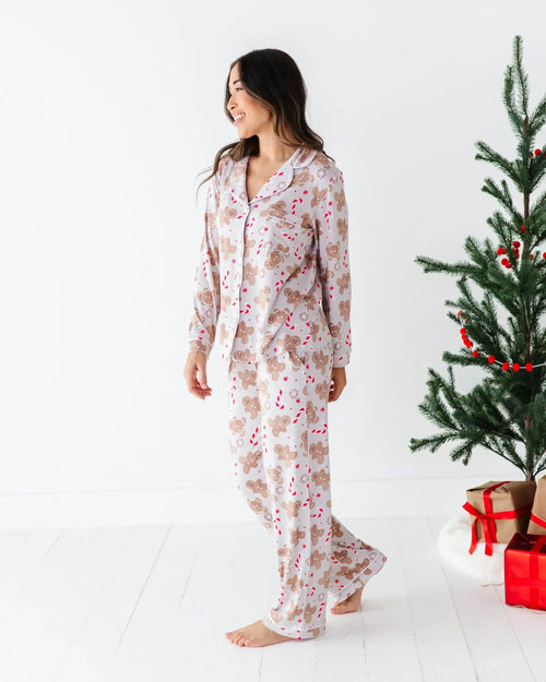 Baby Kids Bamboo Pajamas — Baking Spirits Bright Women's Pajama Set — Image 11