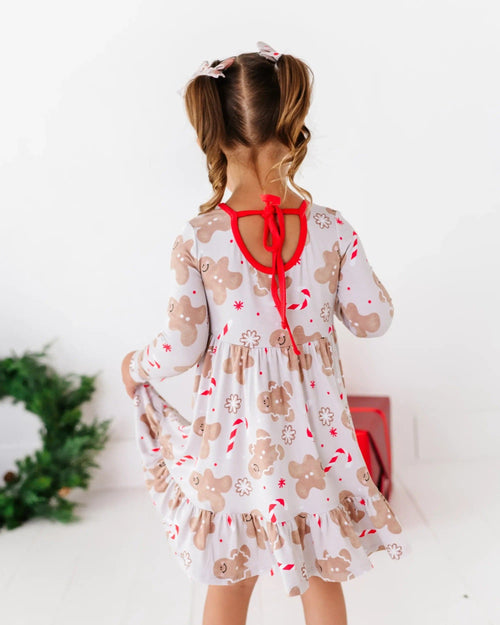 Baby Kids Bamboo Pajamas — Baking Spirits Bright Girls Dress — Image 10