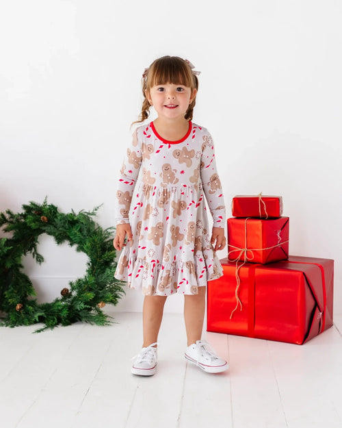 Baby Kids Bamboo Pajamas — Baking Spirits Bright Girls Dress — Image 17
