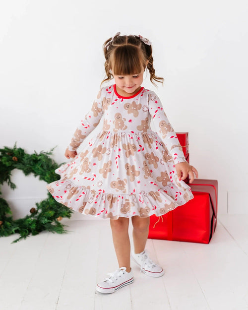 Baby Kids Bamboo Pajamas — Baking Spirits Bright Girls Dress — Image 8