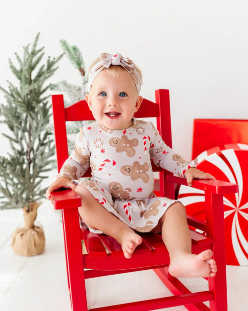 Baby Kids Bamboo Pajamas — Baking Spirits Bright Ruffle Dress — Image 15
