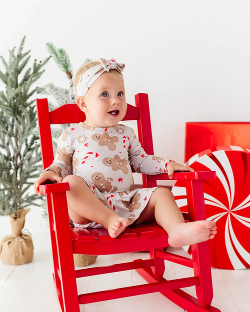 Baby Kids Bamboo Pajamas — Baking Spirits Bright Ruffle Dress — Image 16
