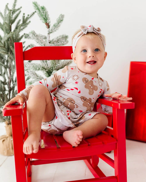 Baby Kids Bamboo Pajamas — Baking Spirits Bright Ruffle Dress — Image 17