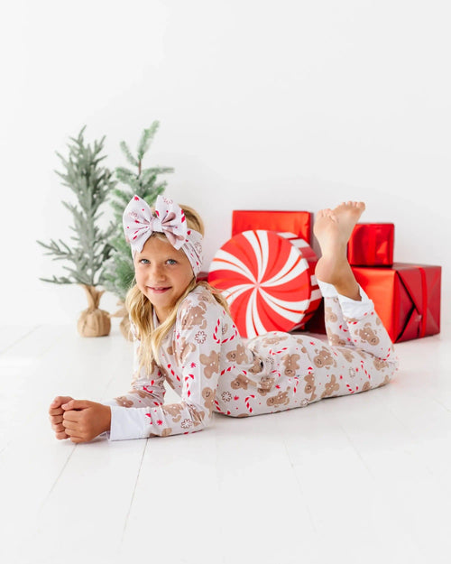 Baby Kids Bamboo Pajamas — Baking Spirits Bright Two-Piece Pajama Set — Image 12