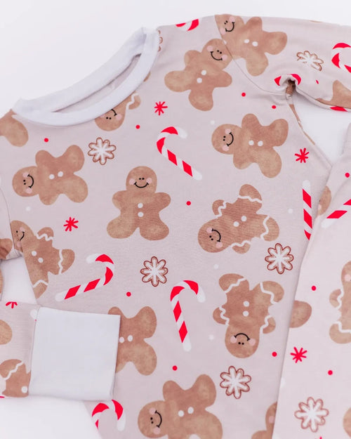Baby Kids Bamboo Pajamas — Baking Spirits Bright Two-Piece Pajama Set — Image 4