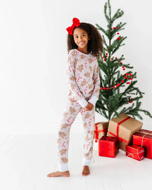 Baby Kids Bamboo Pajamas — Baking Spirits Bright Two-Piece Pajama Set — Image 15