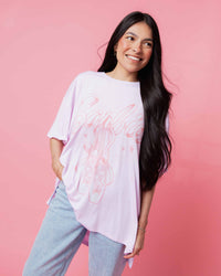 Baby Kids Bamboo Pajamas — Barbie™ Ballet Women's Oversized T-Shirt — Image 1