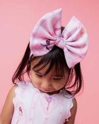 Baby Kids Bamboo Pajamas — Barbie™ Ballet Biggie Bow — Image 1