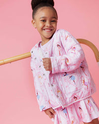 Baby Kids Bamboo Pajamas — Barbie™ Ballet Girls Quilted Jacket — Image 1