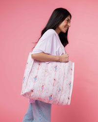 Baby Kids Bamboo Pajamas — Barbie™ Ballet Quilted Tote Bag — Image 1