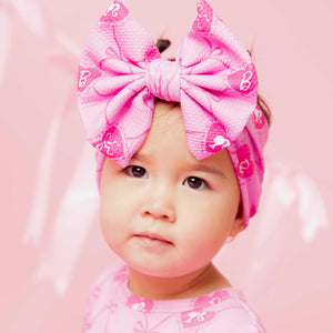 Baby Kids Bamboo Pajamas — Barbie™ Bowtique Biggie Bow — Image 1