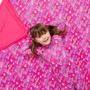 Baby Kids Bamboo Pajamas — Barbie™ Iconic Bum Bum Blanket — Image 1