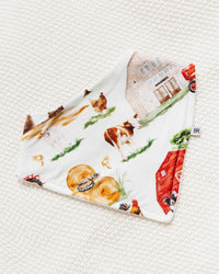 Baby Kids Bamboo Pajamas — Barn to Be Wild Bib — Image 1