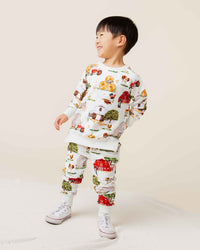 Baby Kids Bamboo Pajamas — Barn to Be Wild Jogger Set — Image 1