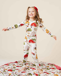 Baby Kids Bamboo Pajamas — Barn to Be Wild Long Sleeve Pajama Set — Image 1