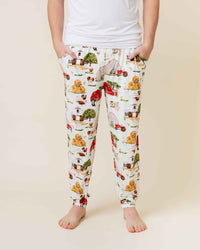 Baby Kids Bamboo Pajamas — Barn to Be Wild Men's Pants — Image 1