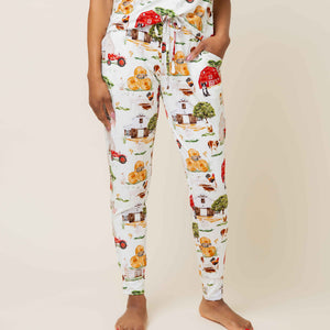 Baby Kids Bamboo Pajamas — Barn to Be Wild Women's Pants — Image 1