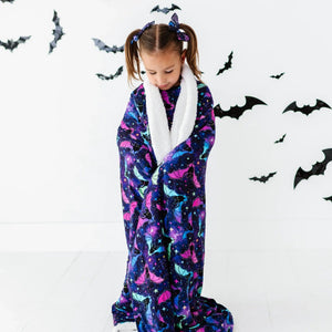 Bums & Roses - Baby & Kids Bamboo Pajamas - Bat Attitude Bum Bum Blanket - Plush - Image 1