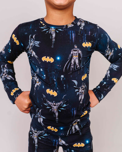 Bums & Roses - Baby & Kids Bamboo Pajamas - BATMAN™ Caped Crusader Two-Piece Pajama Set - Image 11