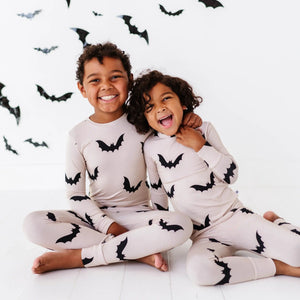 Bums & Roses - Baby & Kids Bamboo Pajamas - Bats How I Roll Two-Piece Pajama Set - Image 1