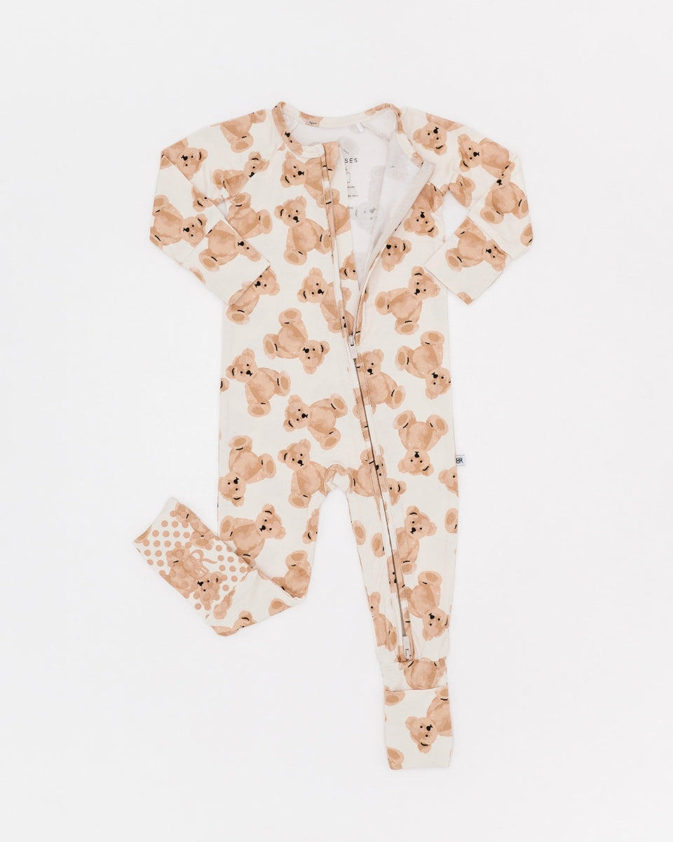 Button Bear Denim Romper