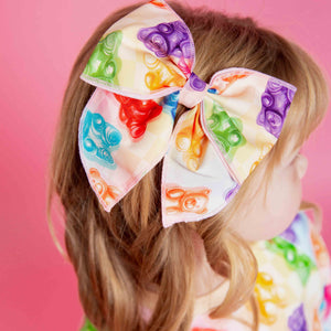 Baby Kids Bamboo Pajamas — Beary Gummy Woven Alligator Clip — Image 1