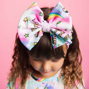 Baby Kids Bamboo Pajamas — Beatles™ Biggie Bow — Image 1