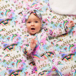 Baby Kids Bamboo Pajamas — Beatles™ Bum Bum Blanket - Plush — Image 1