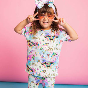 Baby Kids Bamboo Pajamas — Beatles™ T-Shirt — Image 1