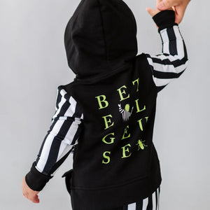 Baby Kids Bamboo Pajamas — Beetlejuice Hooded Jogger Set — Image 1