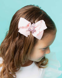 Baby Kids Bamboo Pajamas — Birthday Girl Bow — Image 1